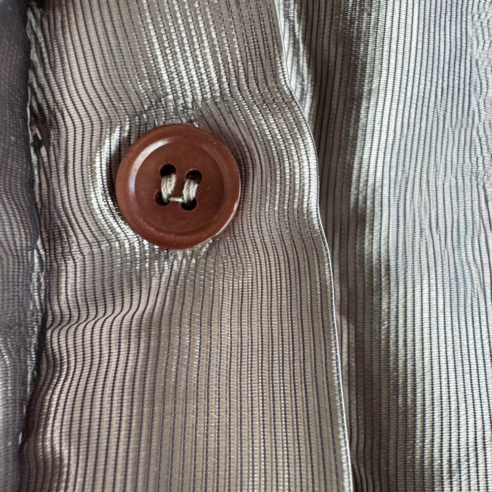 Marni Brown Cashmere Cardigan with metallic frontal insert IT Sz.40 US Small - Picture 13 of 14